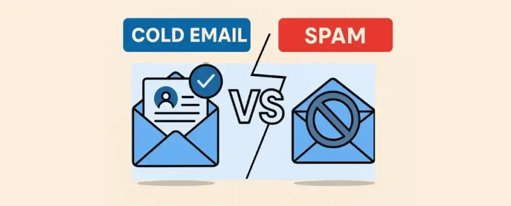 cold email vs spam cold email vs spam